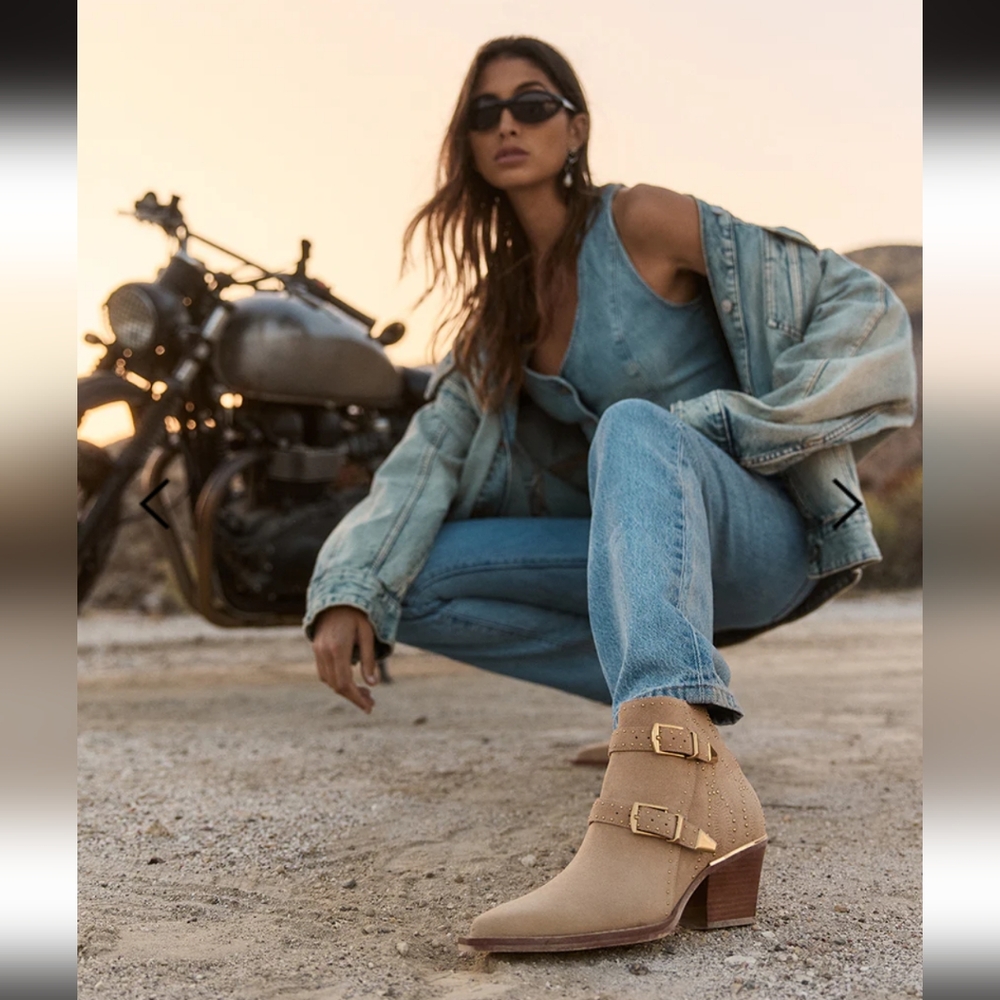 Dolce Vita Ronnie Camel Suede Boots Brand New Sz8